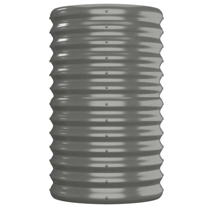 vidaXL Lit surélevé de jardin Acier enduit de poudre 152x40x68 cm gris