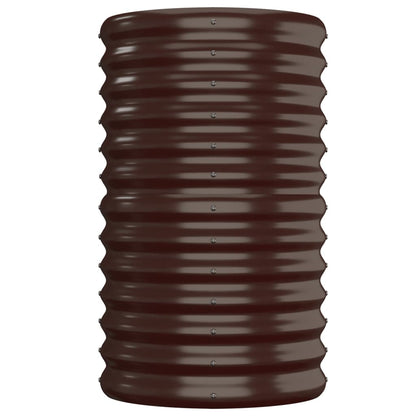 vidaXL Lit surélevé de jardin Acier enduit de poudre marron