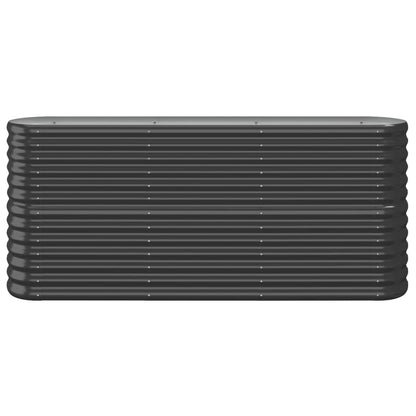 vidaXL Lit surélevé de jardin Acier enduit de poudre Anthracite