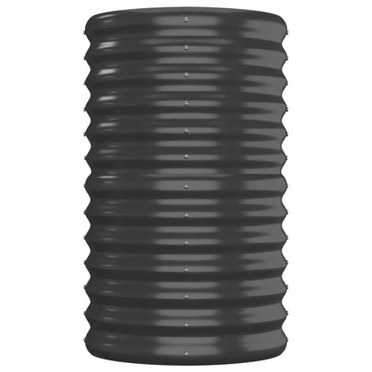 vidaXL Lit surélevé de jardin Acier enduit de poudre Anthracite