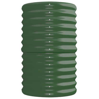 vidaXL Lit surélevé de jardin Acier enduit de poudre 224x40x68 cm Vert