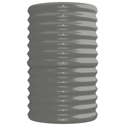 vidaXL Lit surélevé de jardin Acier enduit de poudre 224x40x68 cm gris