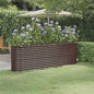 vidaXL Lit surélevé de jardin Acier enduit de poudre marron