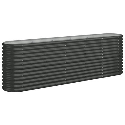 vidaXL Lit surélevé de jardin Acier enduit de poudre Anthracite