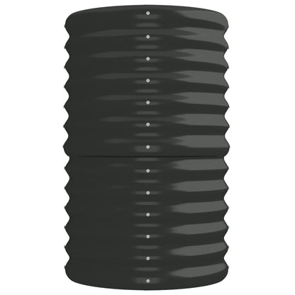 vidaXL Lit surélevé de jardin Acier enduit de poudre Anthracite