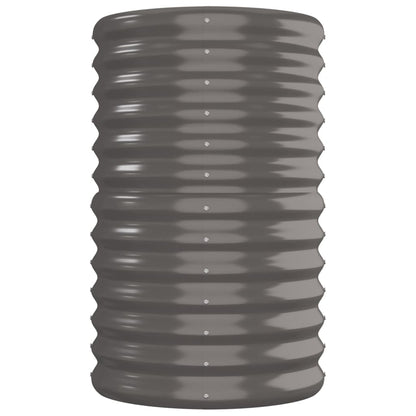 vidaXL Lit surélevé de jardin Acier enduit de poudre 260x40x68 cm gris