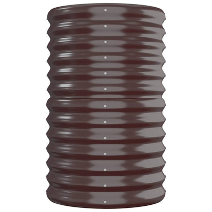 vidaXL Lit surélevé de jardin Acier enduit de poudre marron