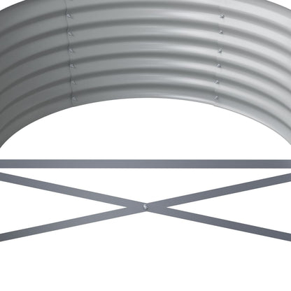 vidaXL Lit surélevé de jardin Acier enduit de poudre 368x80x36 cm Vert