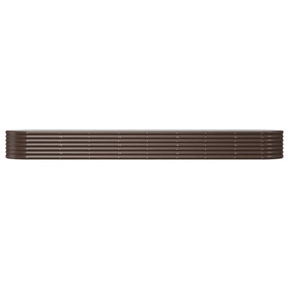 vidaXL Lit surélevé de jardin Acier enduit de poudre marron