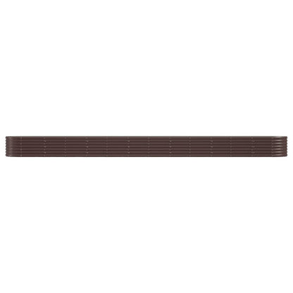 vidaXL Lit surélevé de jardin Acier enduit de poudre marron