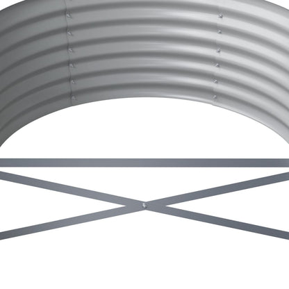 vidaXL Lit surélevé de jardin Acier enduit de poudre 620x80x36 cm Vert