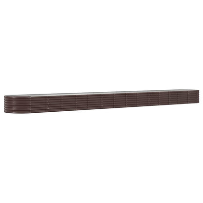 vidaXL Lit surélevé de jardin Acier enduit de poudre marron