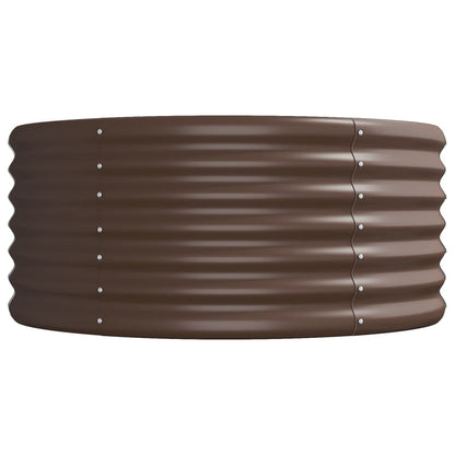 vidaXL Lit surélevé de jardin Acier enduit de poudre marron