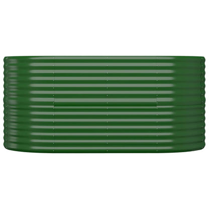 vidaXL Lit surélevé de jardin Acier enduit de poudre 152x80x68 cm Vert