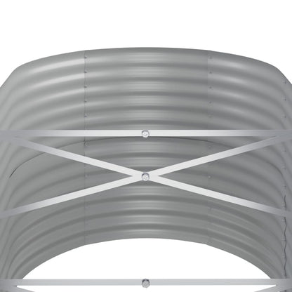 vidaXL Lit surélevé de jardin Acier enduit de poudre 152x80x68 cm Vert