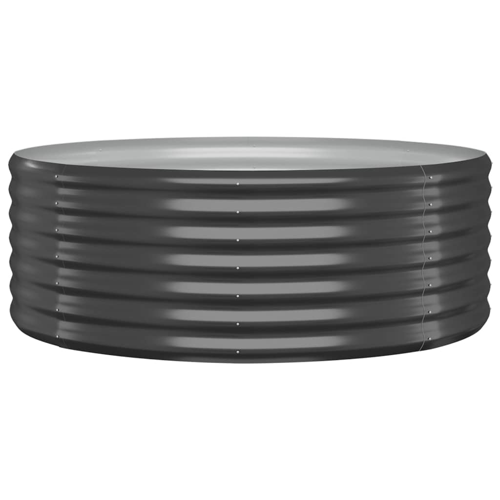 vidaXL Lit surélevé de jardin Acier enduit de poudre Anthracite