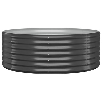vidaXL Lit surélevé de jardin Acier enduit de poudre Anthracite