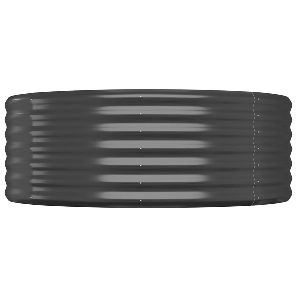 vidaXL Lit surélevé de jardin Acier enduit de poudre Anthracite