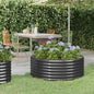 vidaXL Lit surélevé de jardin Acier enduit de poudre Anthracite