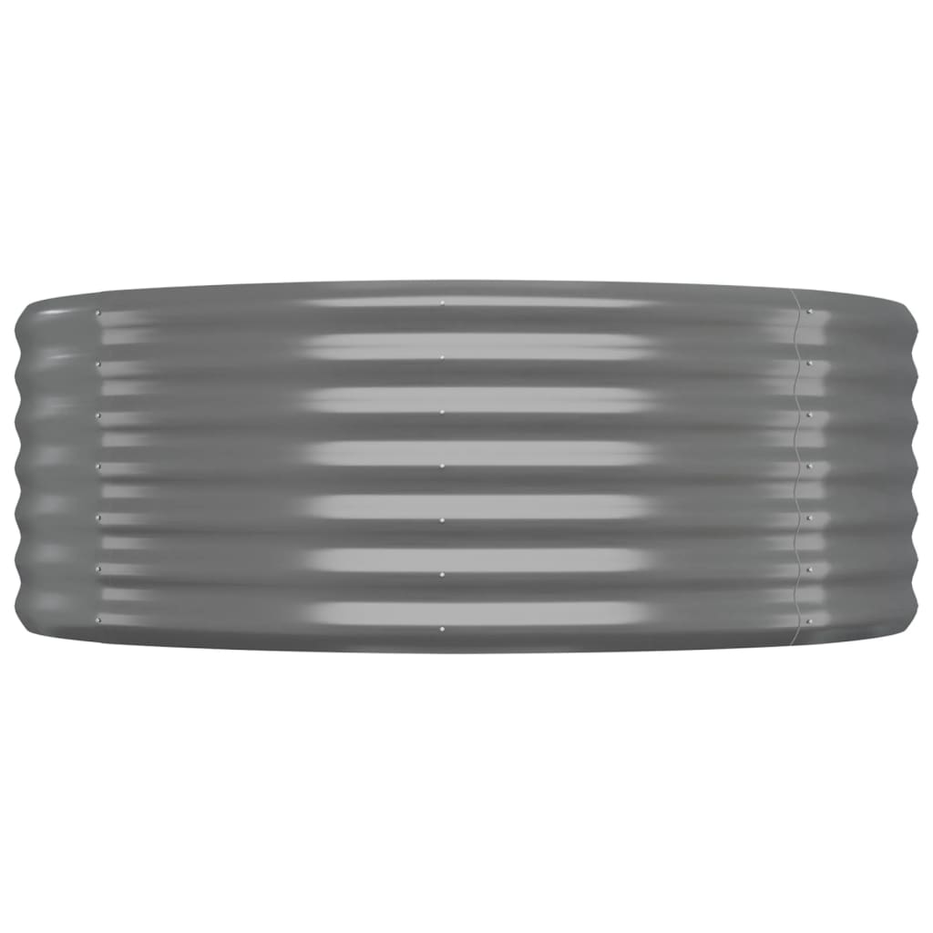 vidaXL Lit surélevé de jardin Acier enduit de poudre 175x100x36cm gris