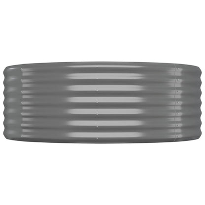 vidaXL Lit surélevé de jardin Acier enduit de poudre 175x100x36cm gris