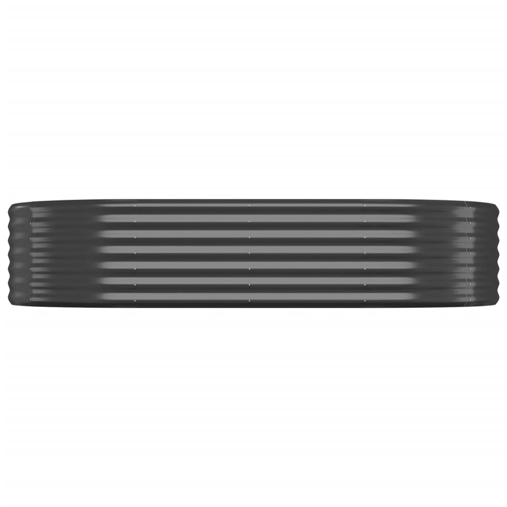 vidaXL Lit surélevé de jardin Acier enduit de poudre Anthracite