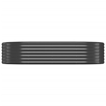vidaXL Lit surélevé de jardin Acier enduit de poudre Anthracite