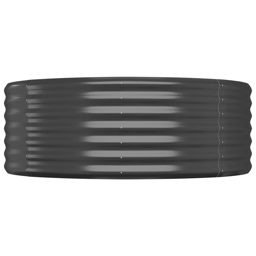 vidaXL Lit surélevé de jardin Acier enduit de poudre Anthracite