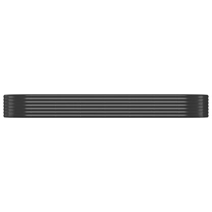 vidaXL Lit surélevé de jardin Acier enduit de poudre Anthracite