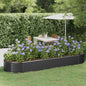 vidaXL Lit surélevé de jardin Acier enduit de poudre Anthracite