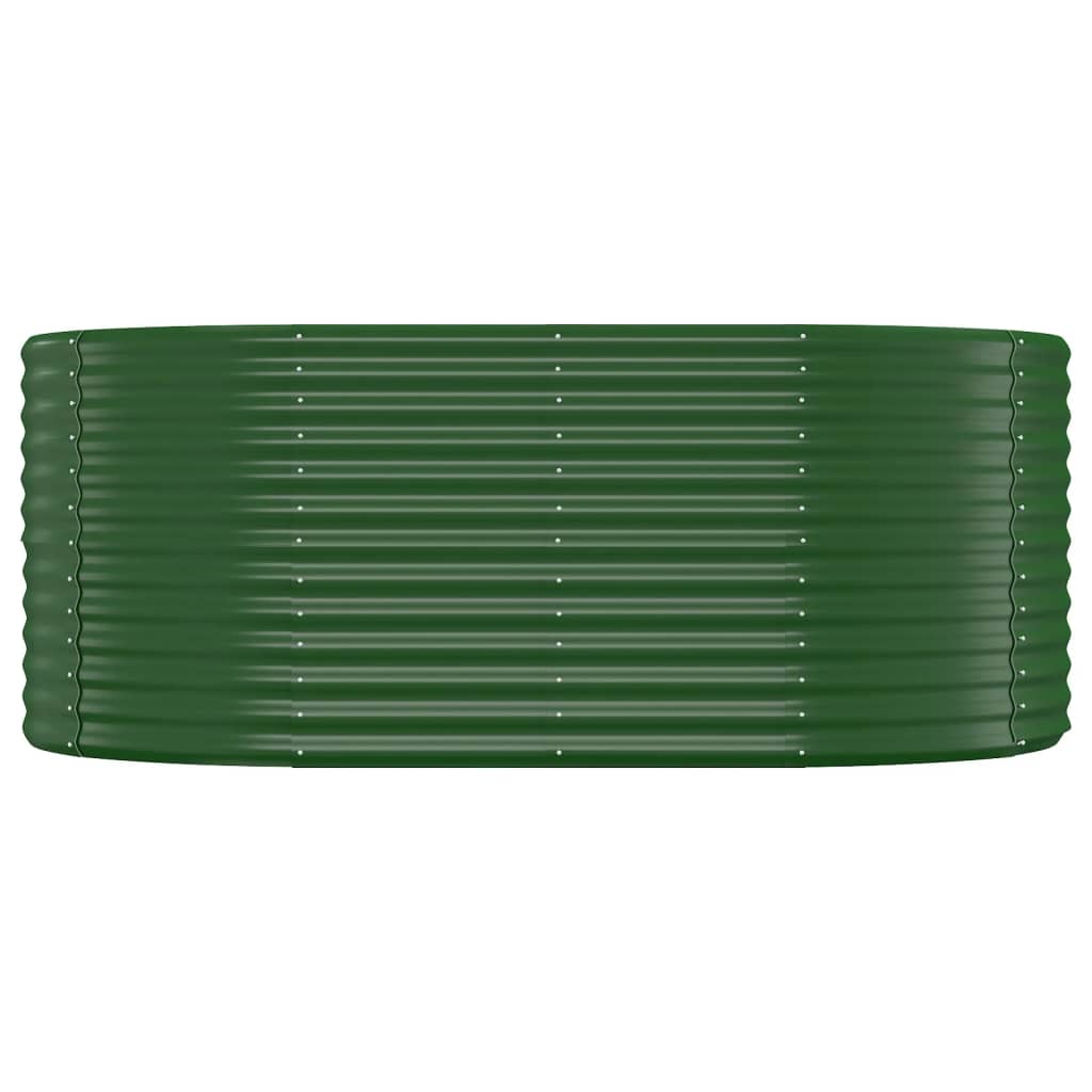 vidaXL Lit surélevé de jardin Acier enduit de poudre 175x100x68cm Vert