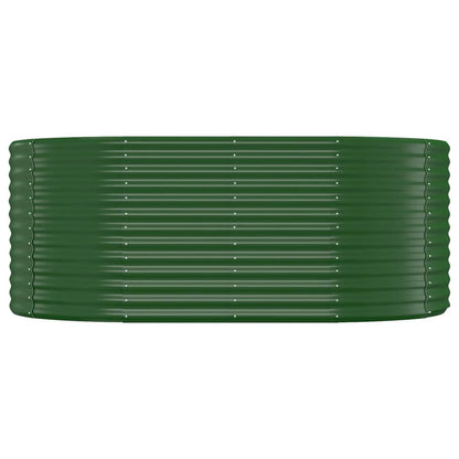 vidaXL Lit surélevé de jardin Acier enduit de poudre 175x100x68cm Vert