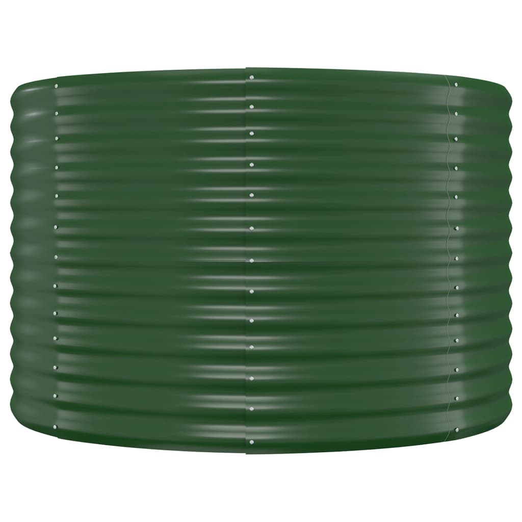 vidaXL Lit surélevé de jardin Acier enduit de poudre 175x100x68cm Vert