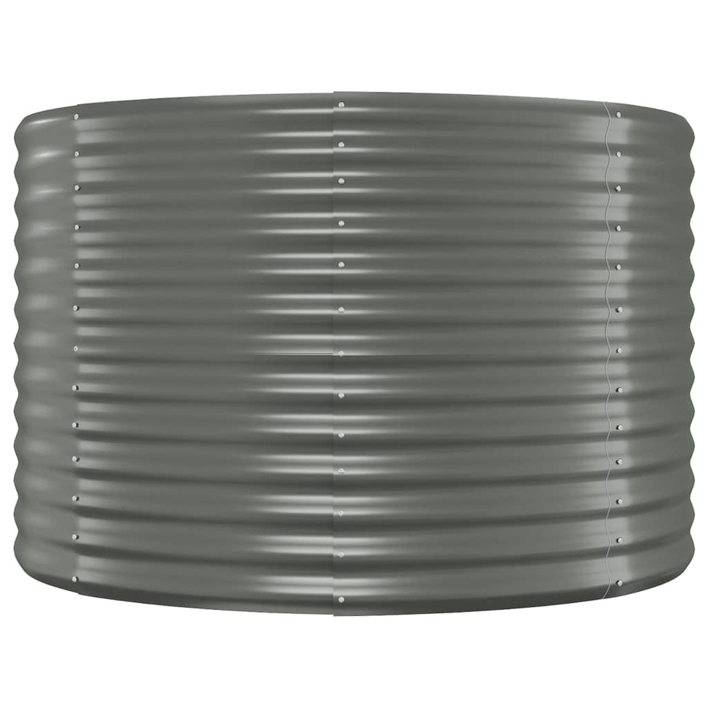 vidaXL Lit surélevé de jardin Acier enduit de poudre 175x100x68cm gris