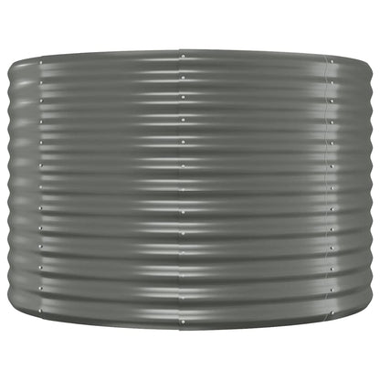 vidaXL Lit surélevé de jardin Acier enduit de poudre 175x100x68cm gris