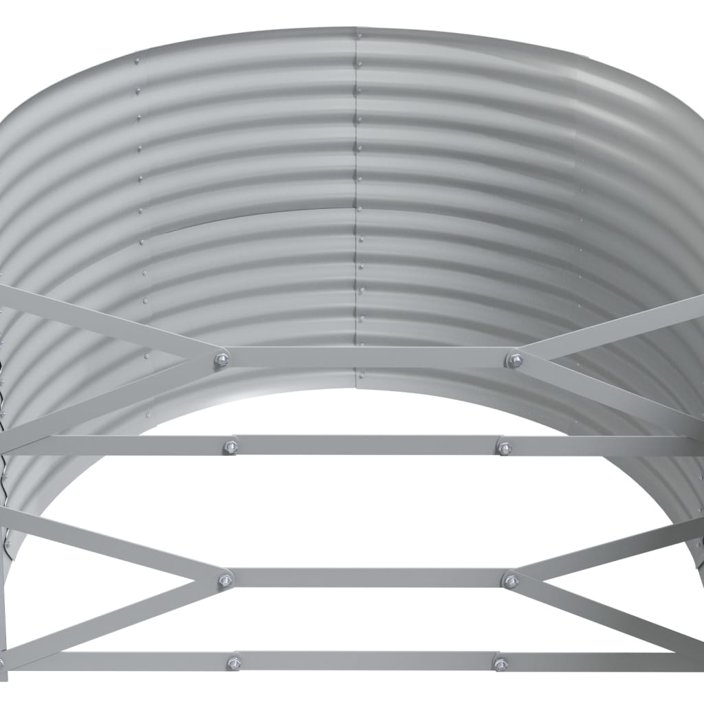 vidaXL Lit surélevé de jardin Acier enduit de poudre 175x100x68cm gris