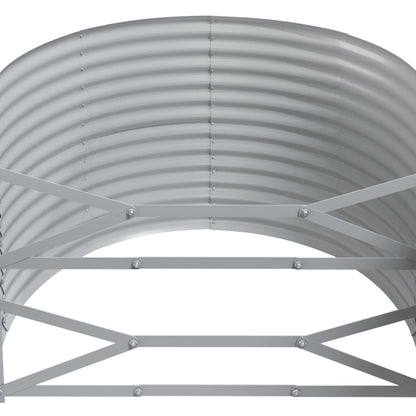 vidaXL Lit surélevé de jardin Acier enduit de poudre 175x100x68cm gris