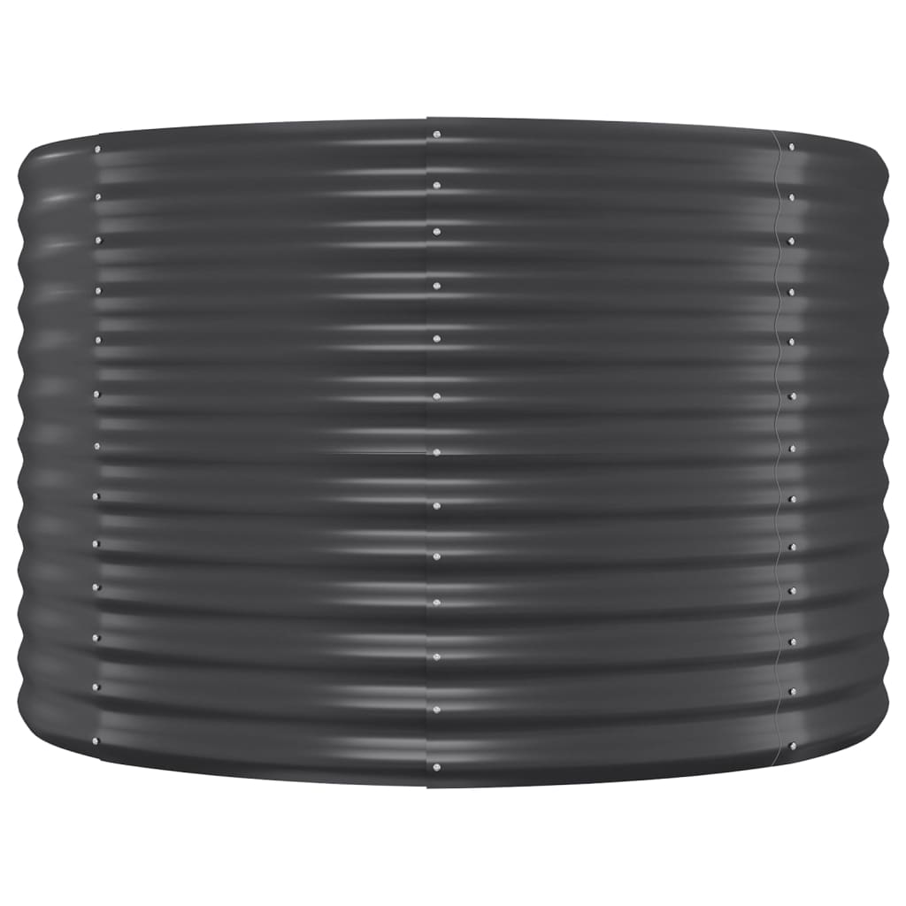 vidaXL Lit surélevé de jardin Acier enduit de poudre Anthracite