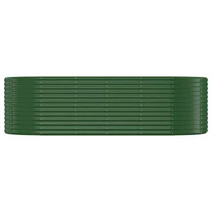 vidaXL Lit surélevé de jardin Acier enduit de poudre 249x100x68cm Vert