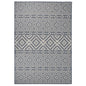 vidaXL Tapis à tissage plat d'extérieur 160x230 cm Rayures bleues