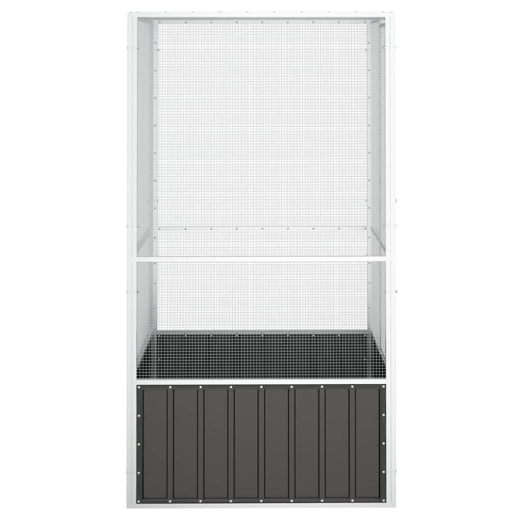 vidaXL Cage à oiseaux Anthracite 111x107x211,5 cm Acier galvanisé