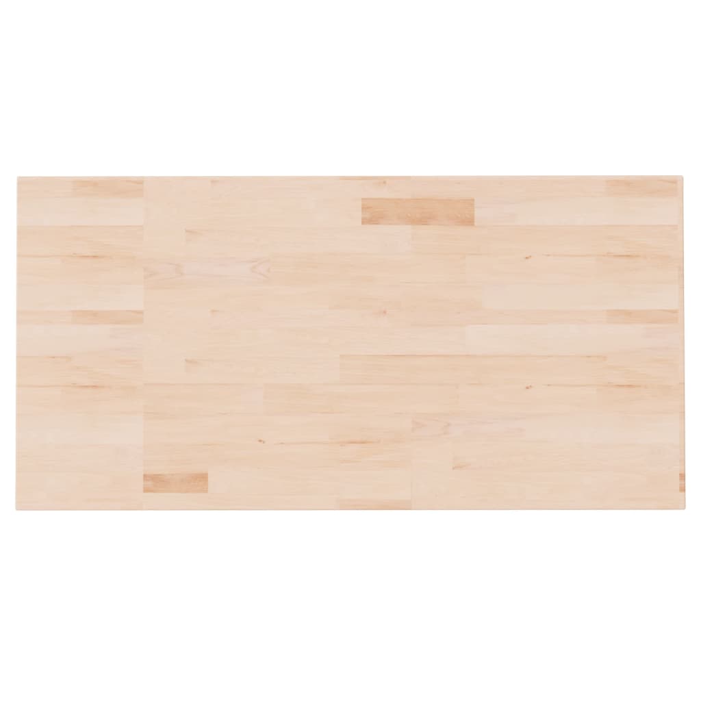vidaXL Comptoir de salle de bain 100x50x1,5 cm Bois massif non traité