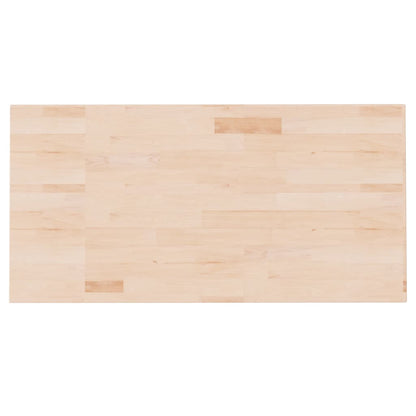 vidaXL Comptoir de salle de bain 100x50x1,5 cm Bois massif non traité