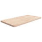 vidaXL Comptoir de salle de bain 80x40x2,5 cm Bois massif non traité