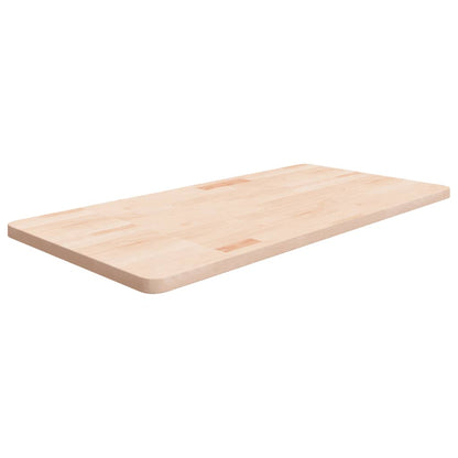 vidaXL Comptoir de salle de bain 100x50x2,5 cm Bois massif non traité