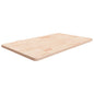 vidaXL Comptoir de salle de bain 100x60x2,5 cm Bois massif non traité