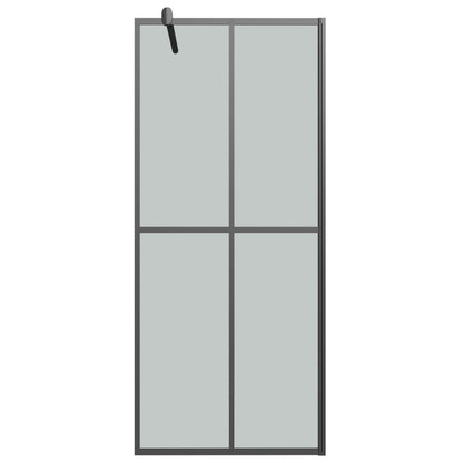 vidaXL Écran de douche 80x195 cm Verre trempé foncé