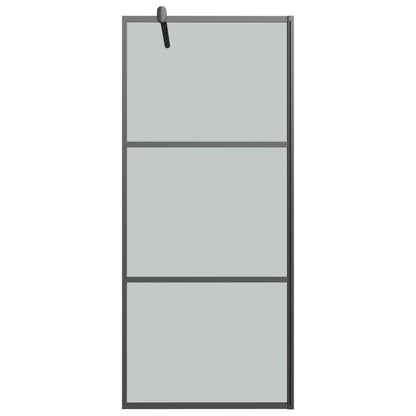 vidaXL Paroi de douche 80x195 cm Verre ESG foncé Noir