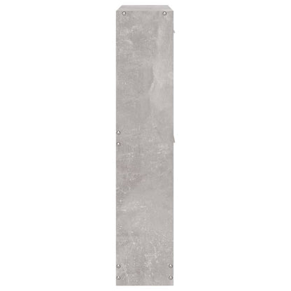 vidaXL Armoire à chaussures Gris béton 59x17x81 cm Bois d'ingénierie