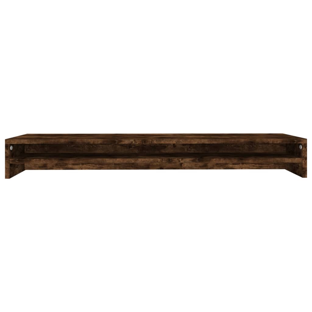 vidaXL Support de moniteur Chêne fumé 100x24x13 cm Bois d'ingénierie